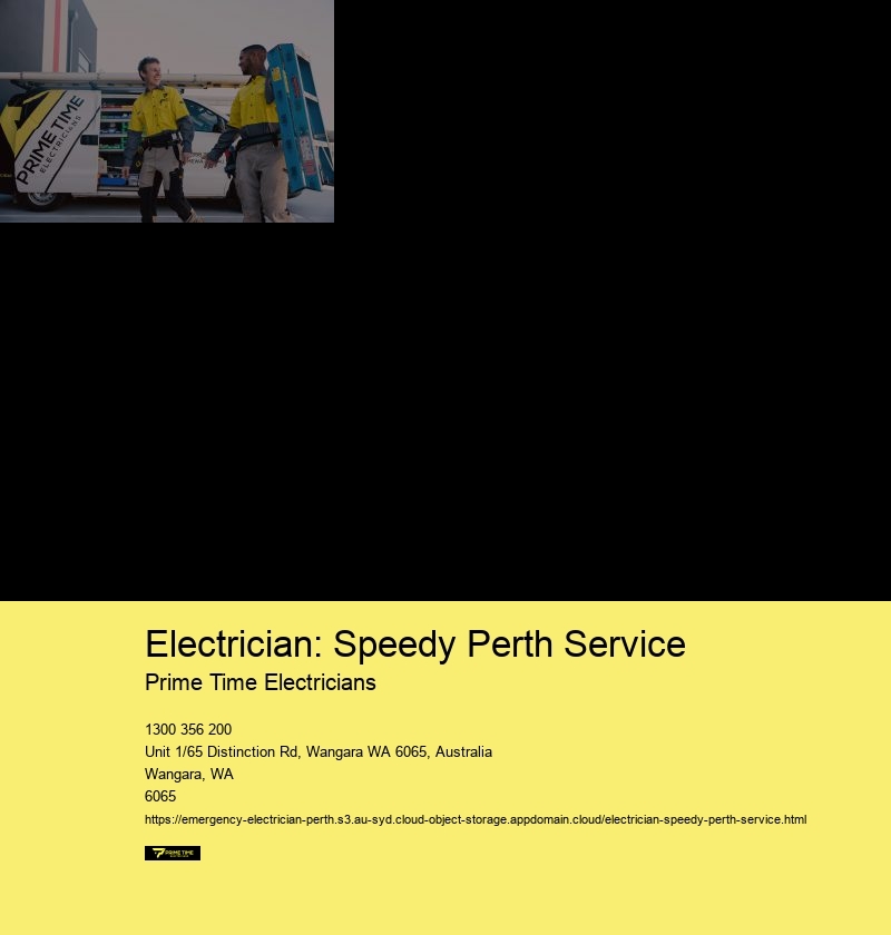 Electrician: Speedy Perth Service